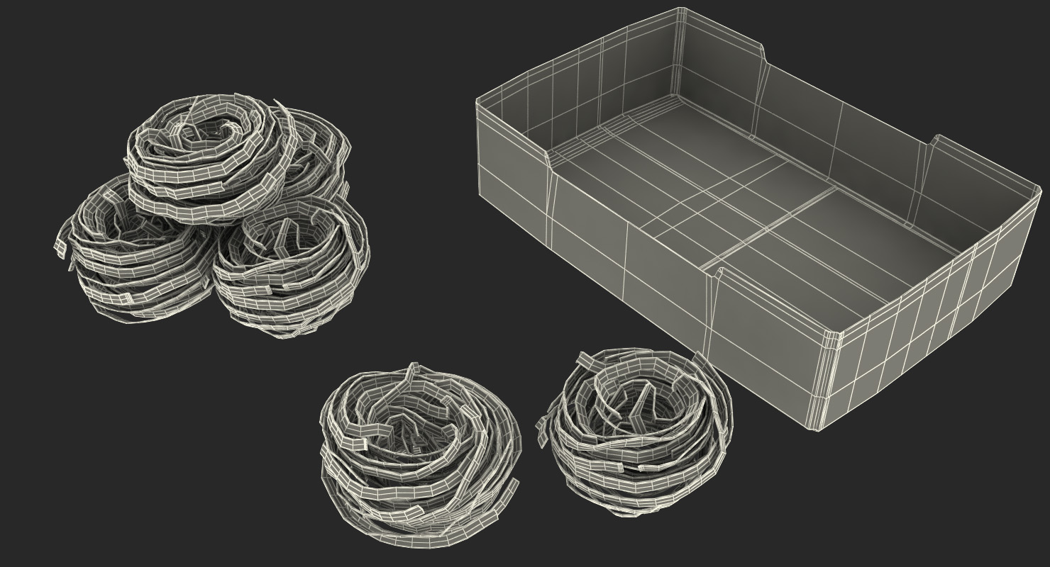 3D model Pasta Nests Set