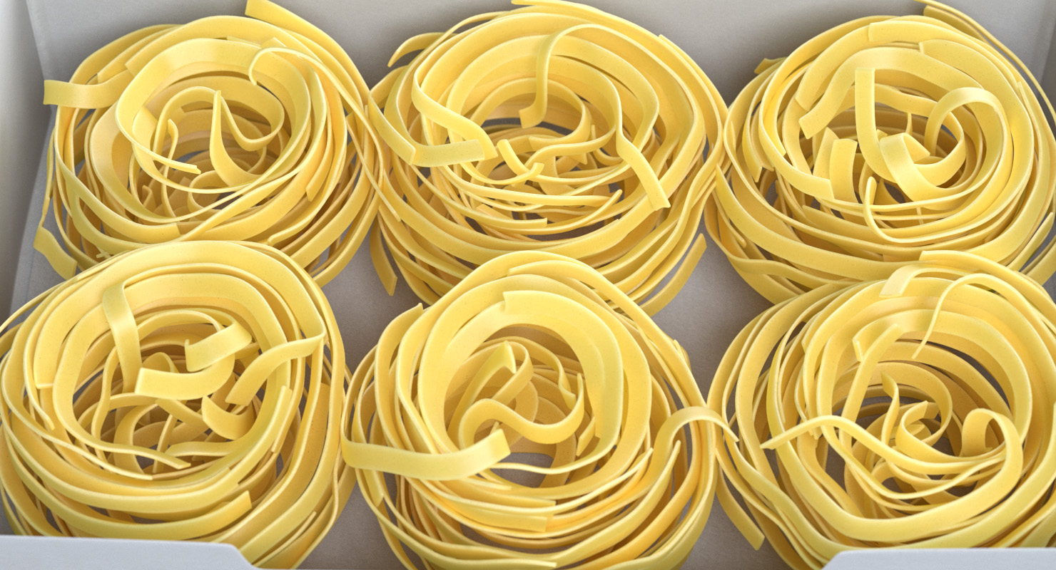 3D model Pasta Nests Set