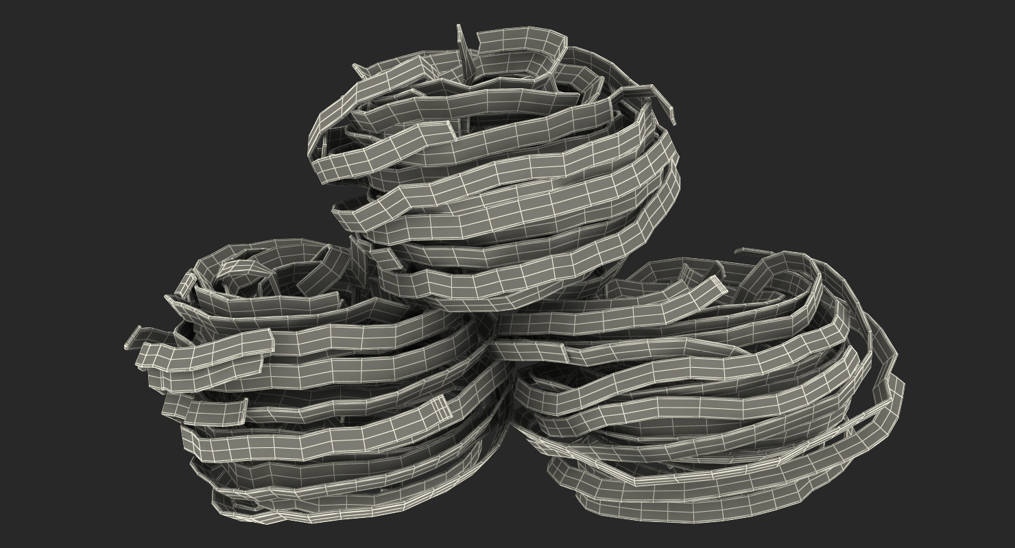 3D model Pasta Nests Set