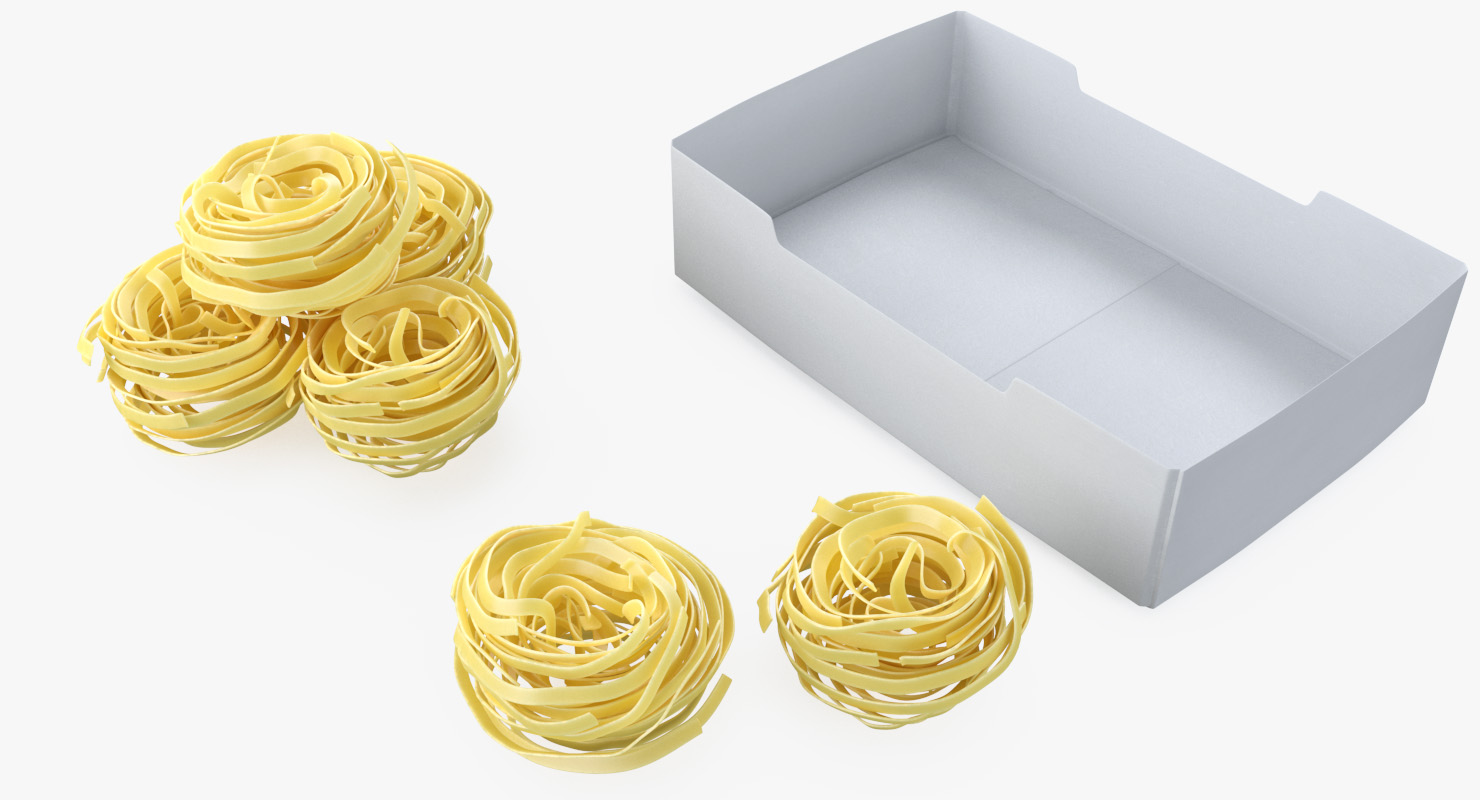 3D model Pasta Nests Set