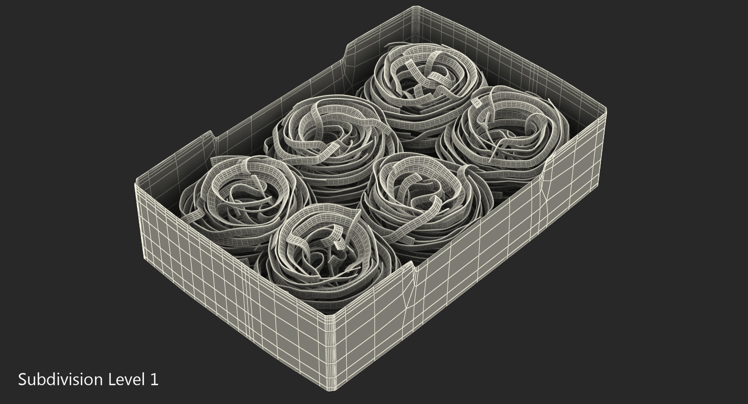 3D model Pasta Nests Set