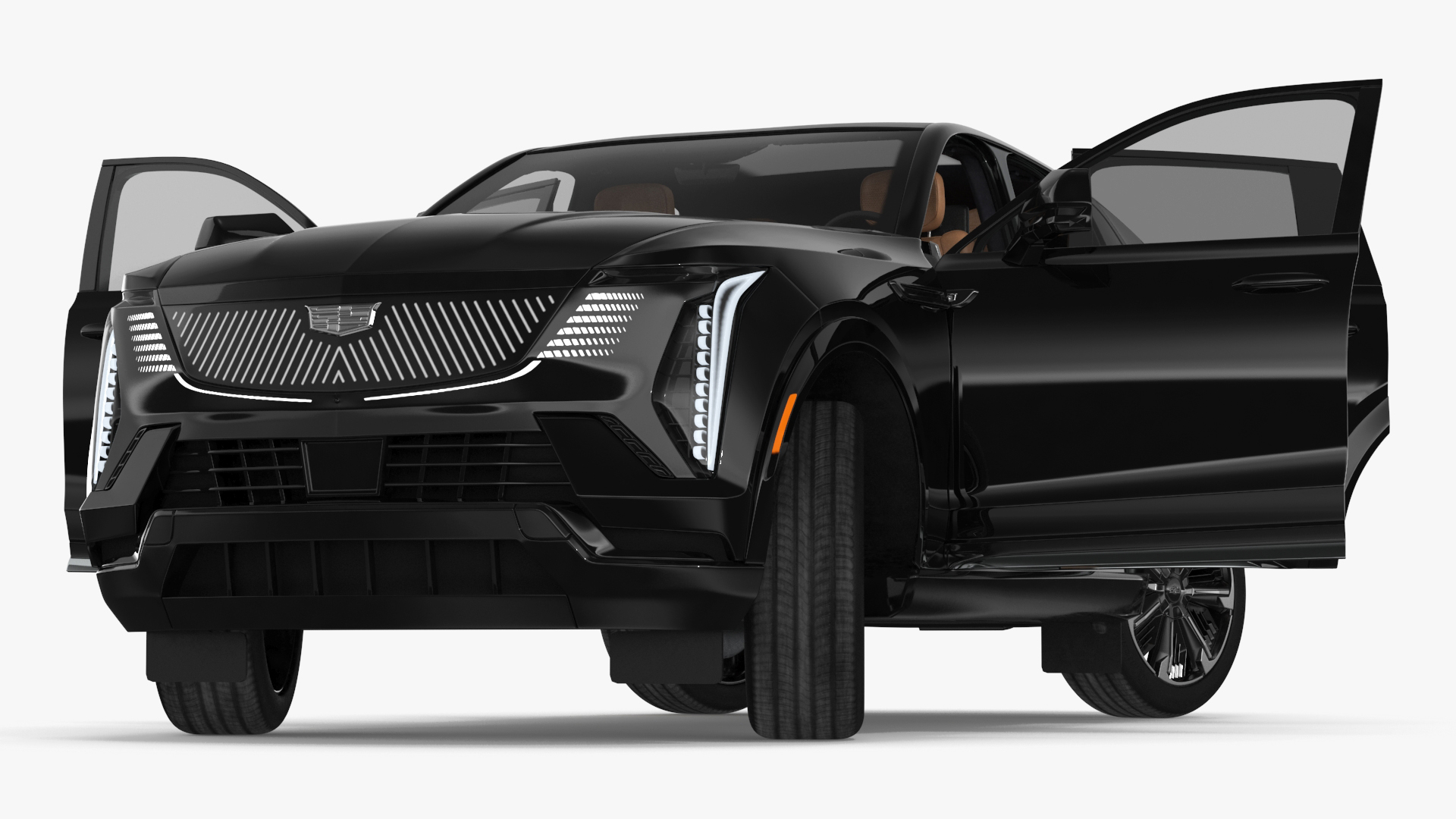 3D Cadillac Escalade IQ 2025 EV Black Raven Rigged for Cinema 4D