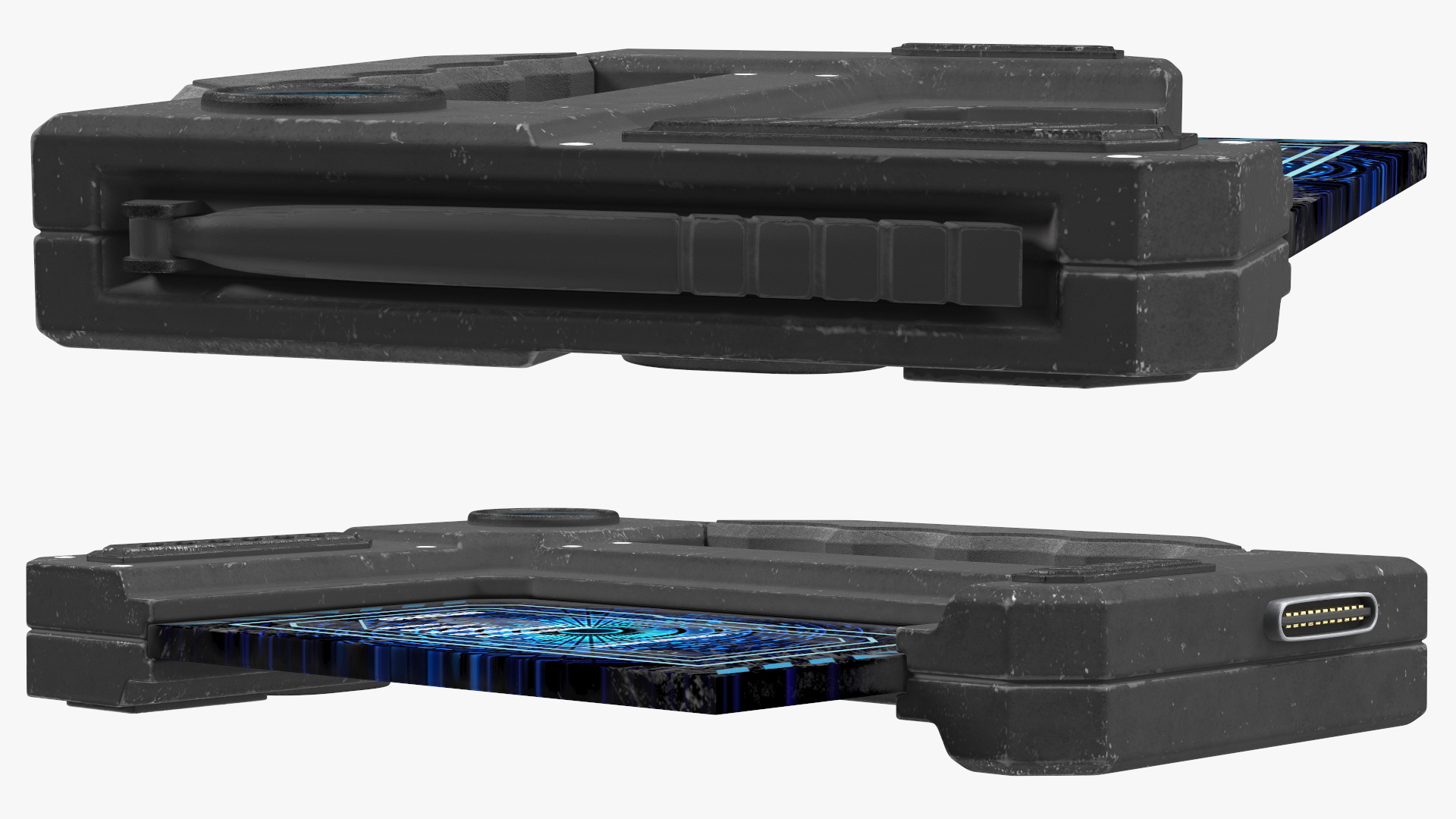 3D Old Sci-Fi Phone