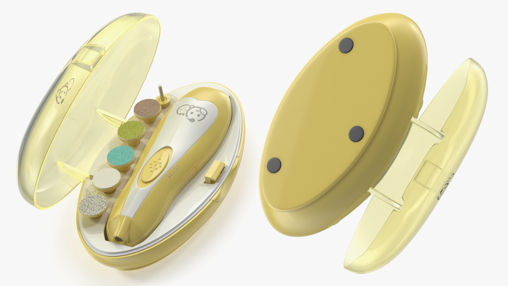 3D Baby Nail File Kit Royal Angels Yellow model
