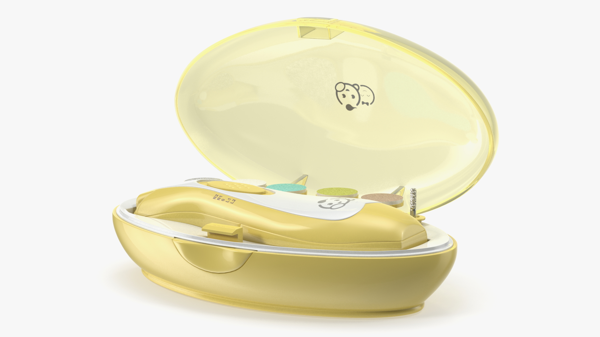 3D Baby Nail File Kit Royal Angels Yellow model