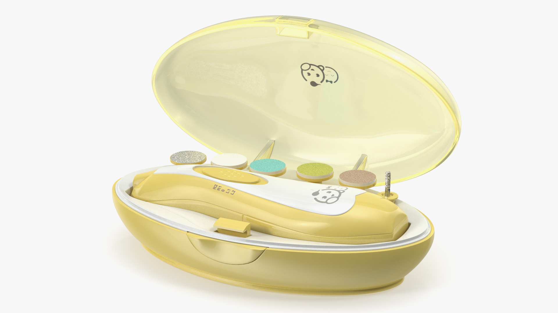 3D Baby Nail File Kit Royal Angels Yellow model