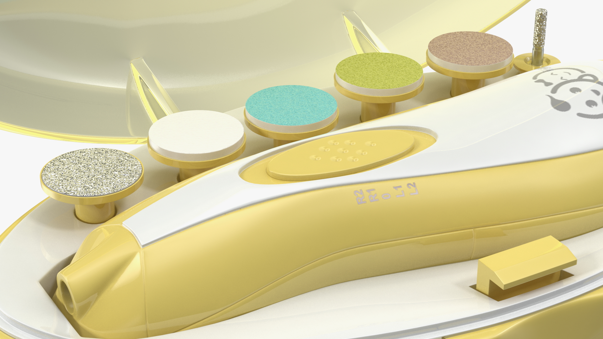 3D Baby Nail File Kit Royal Angels Yellow model