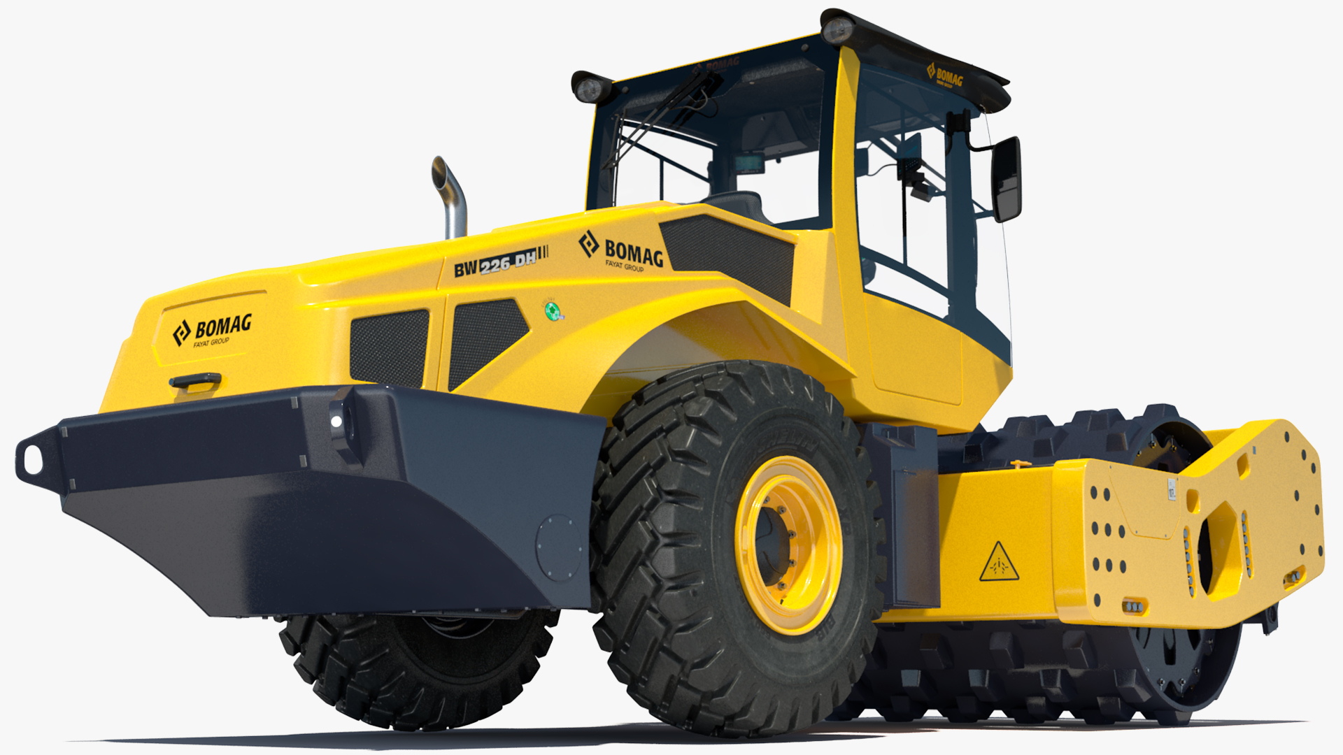 BOMAG BW226 PDH5 Single Drum Compactor New 3D