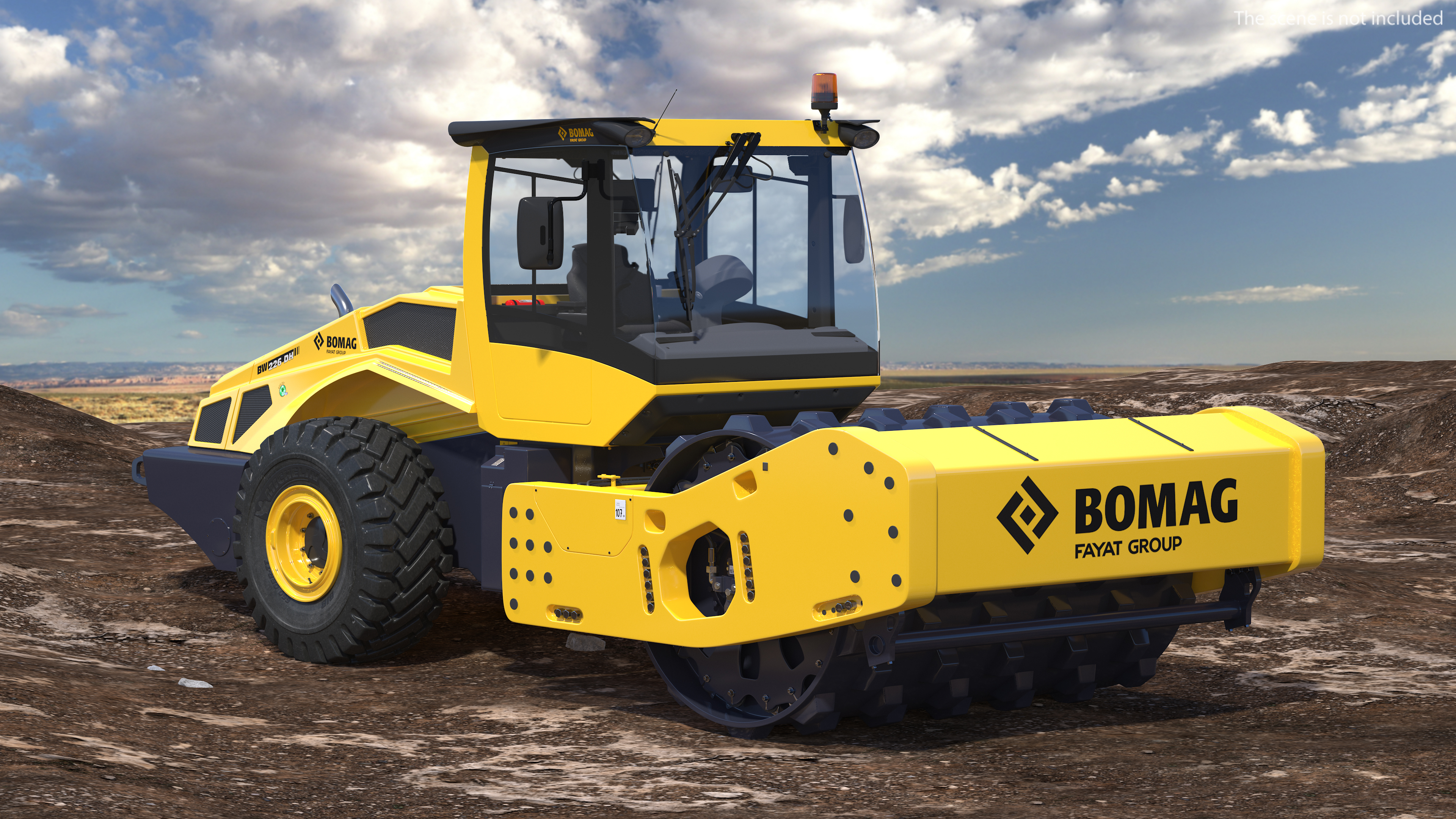 BOMAG BW226 PDH5 Single Drum Compactor New 3D