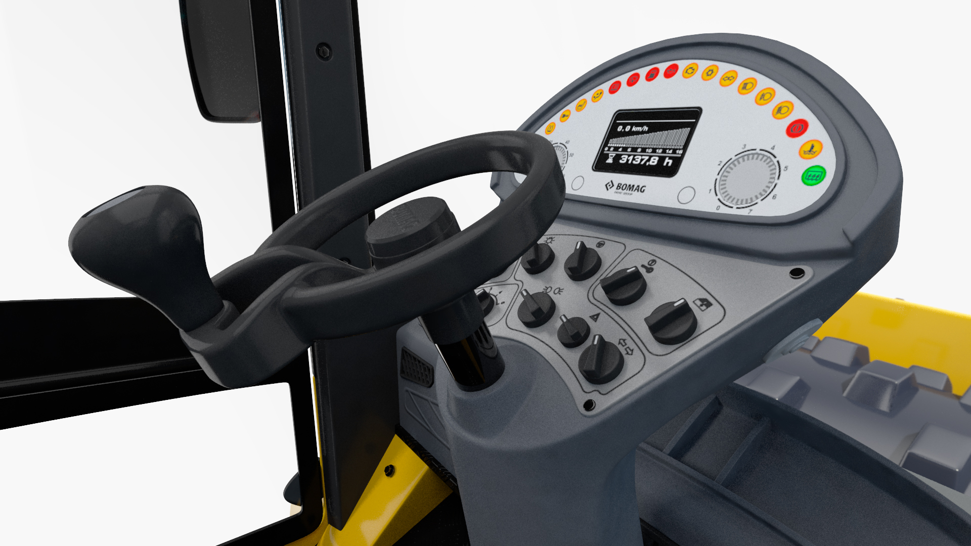 BOMAG BW226 PDH5 Single Drum Compactor New 3D