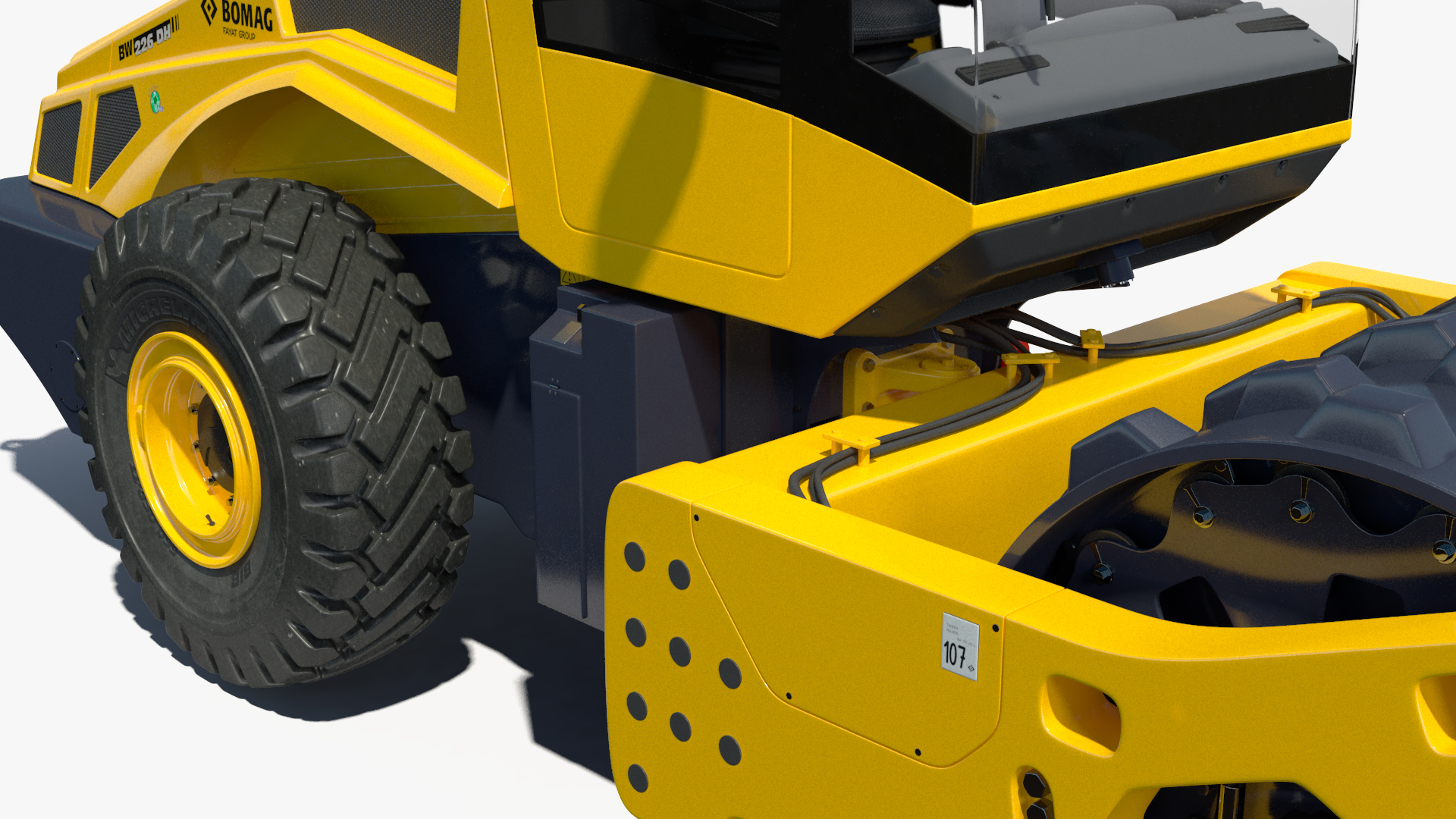BOMAG BW226 PDH5 Single Drum Compactor New 3D