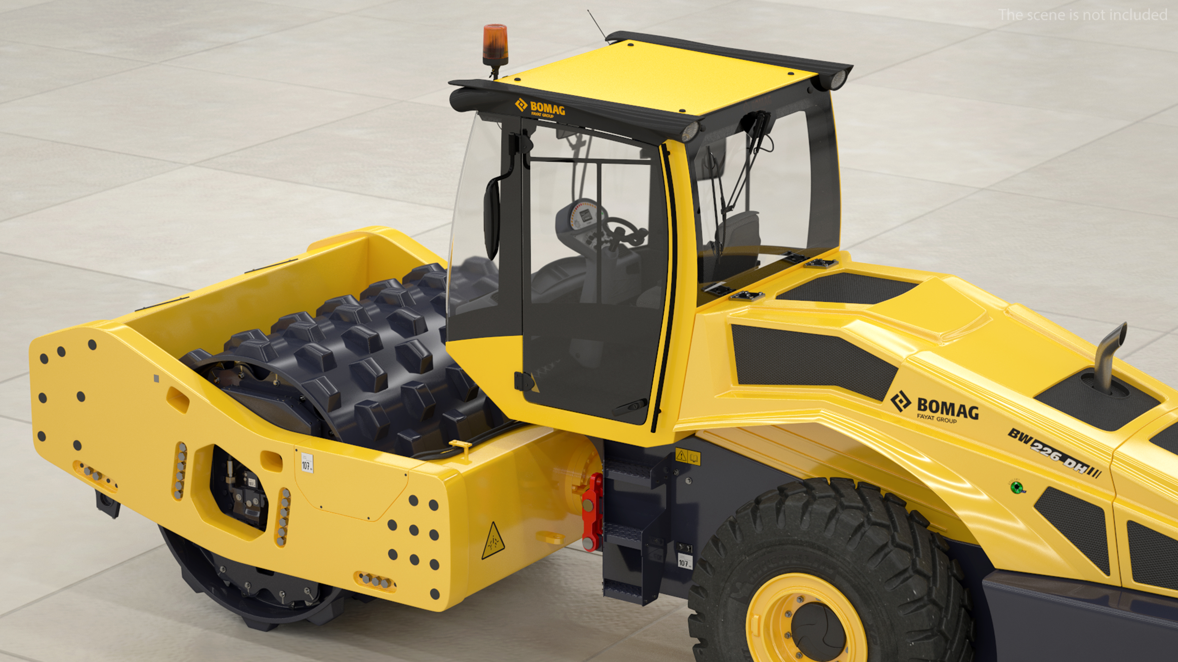 BOMAG BW226 PDH5 Single Drum Compactor New 3D