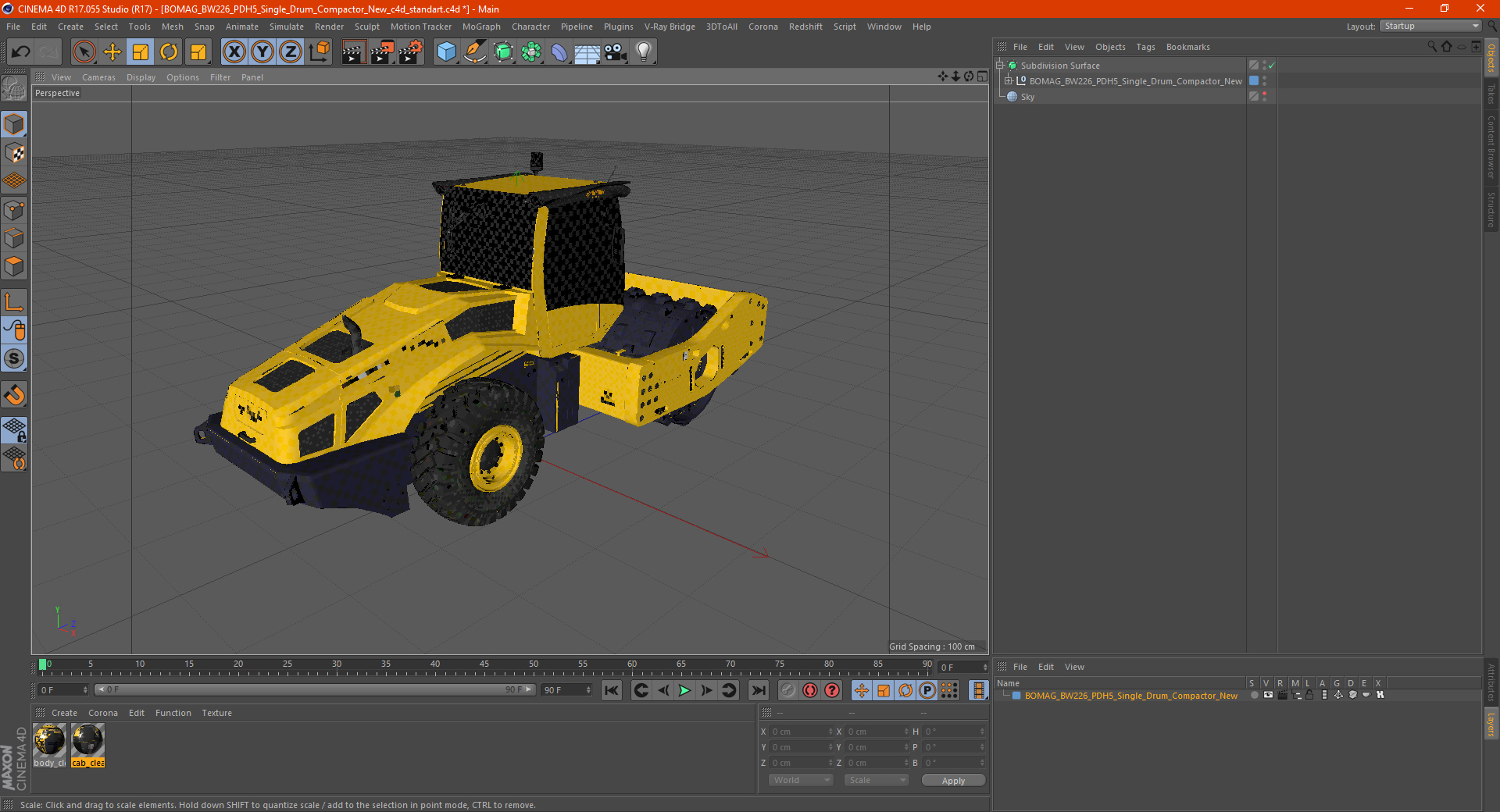 BOMAG BW226 PDH5 Single Drum Compactor New 3D