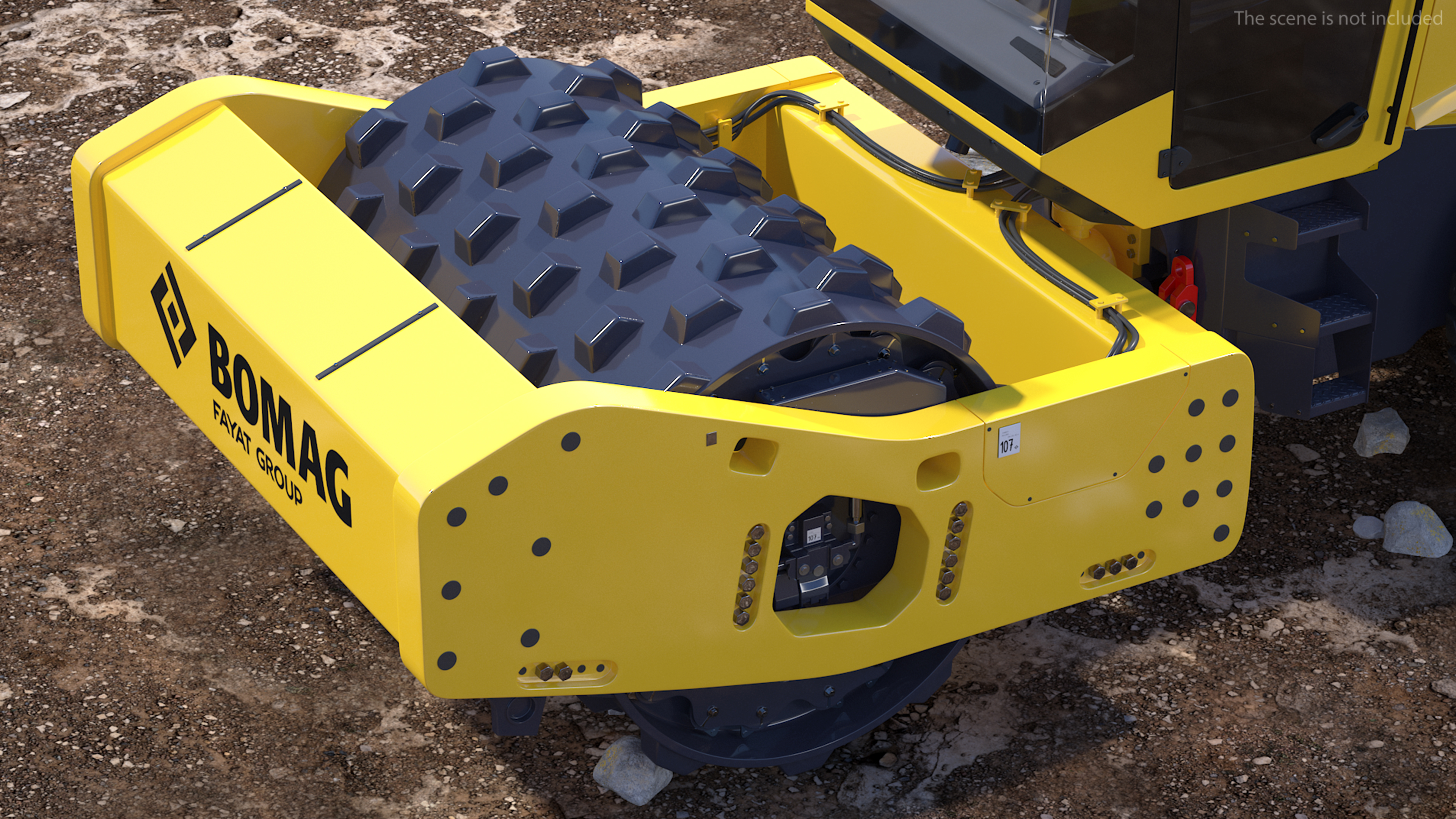 BOMAG BW226 PDH5 Single Drum Compactor New 3D