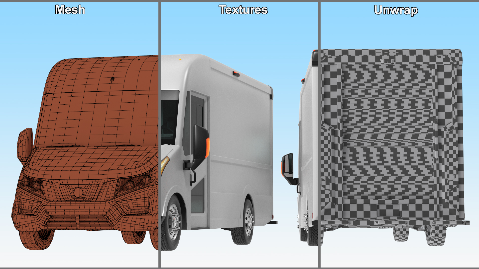 3D model Electric Delivery Vehicle