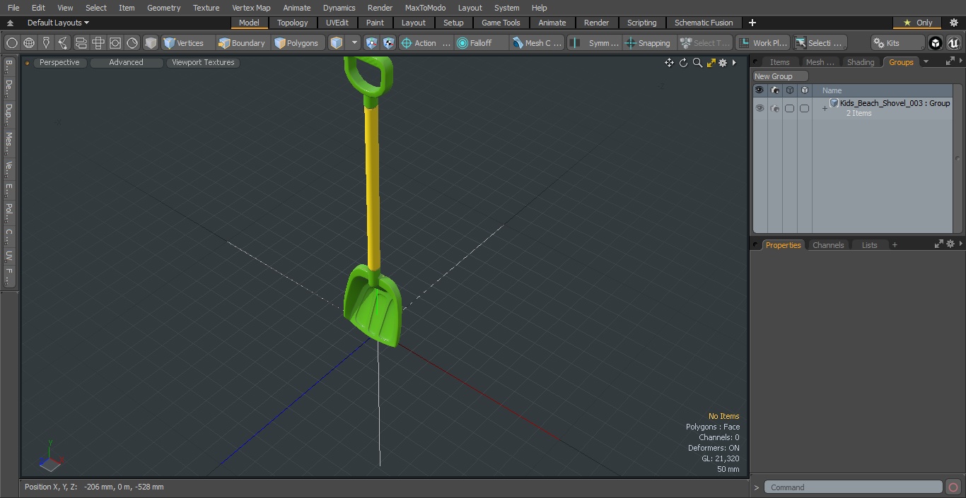 Kids Beach Shovel 3D