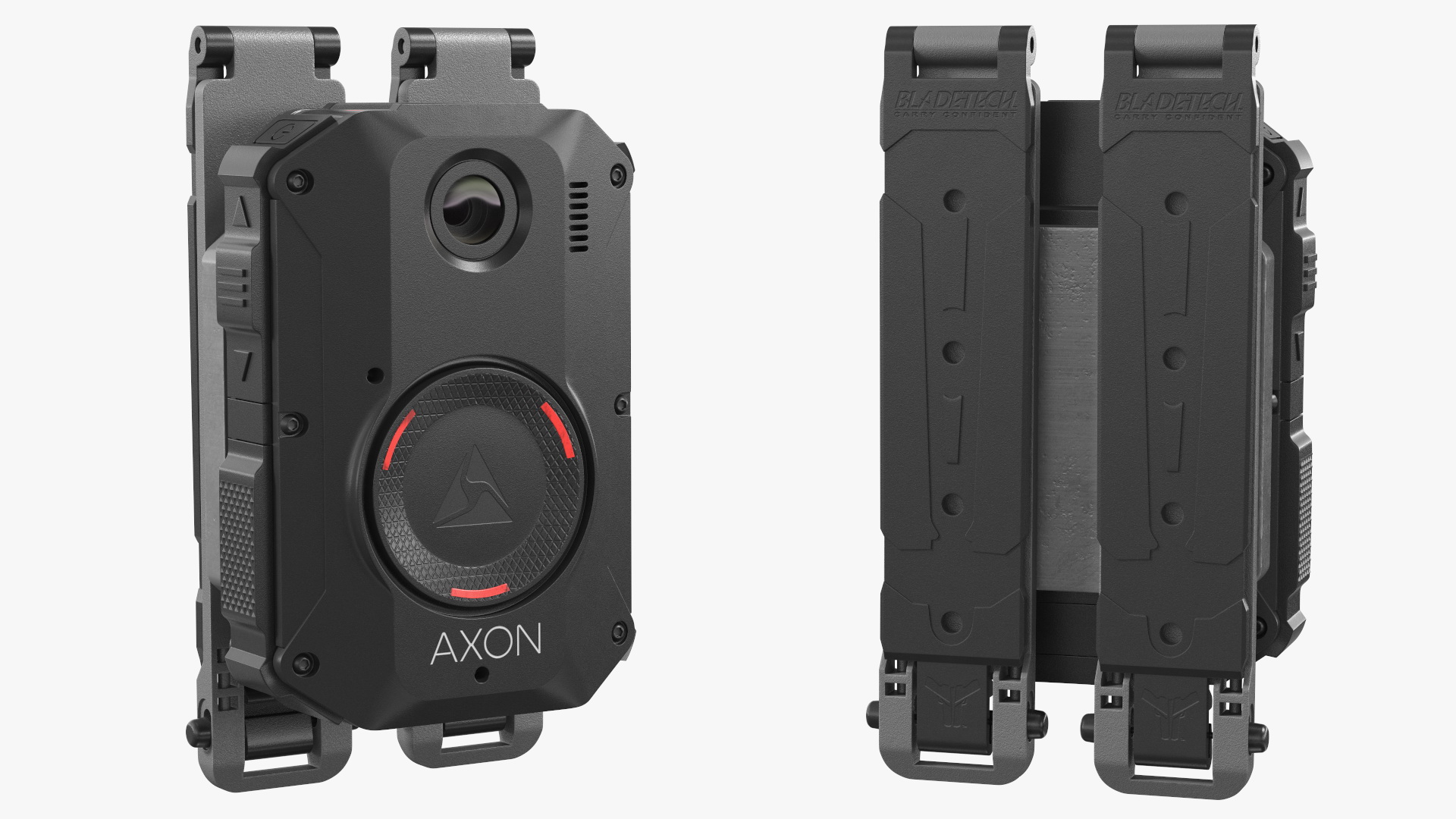 3D model Axon Body 3 Police Body Camera on Molle Mount