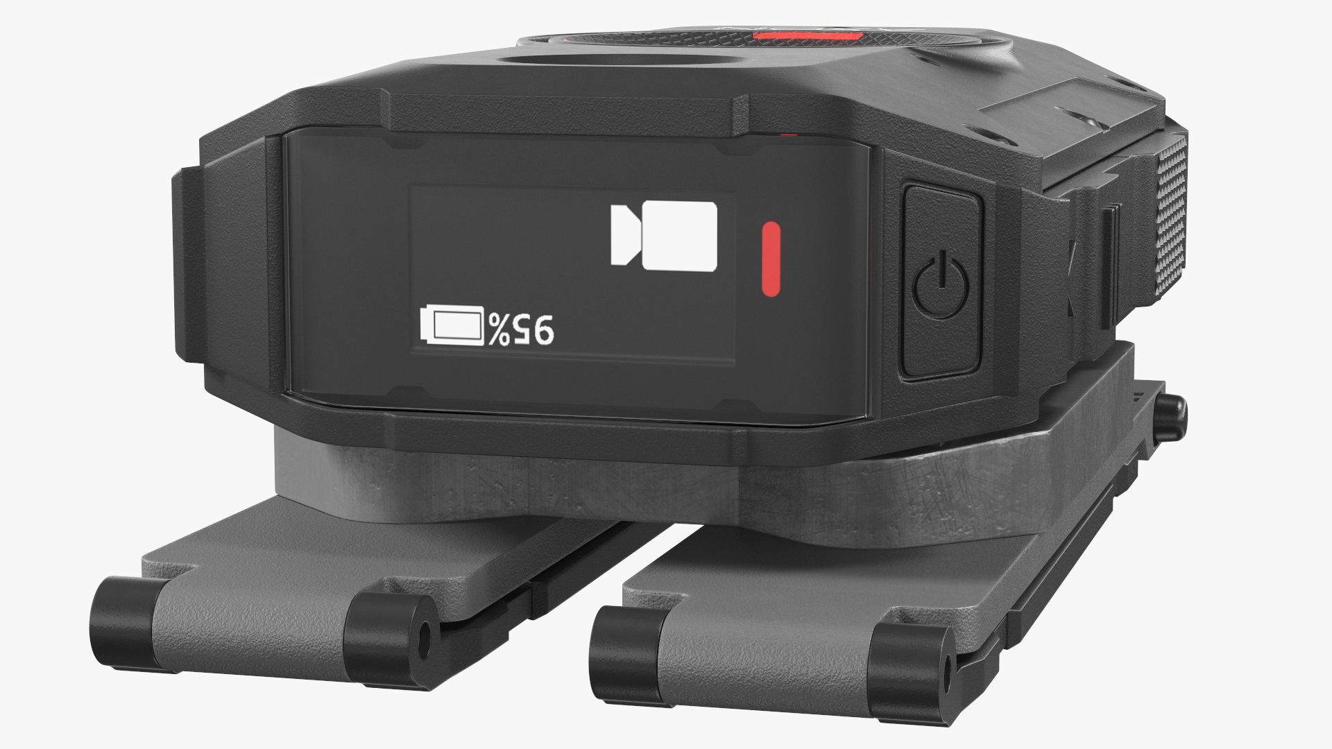 3D model Axon Body 3 Police Body Camera on Molle Mount