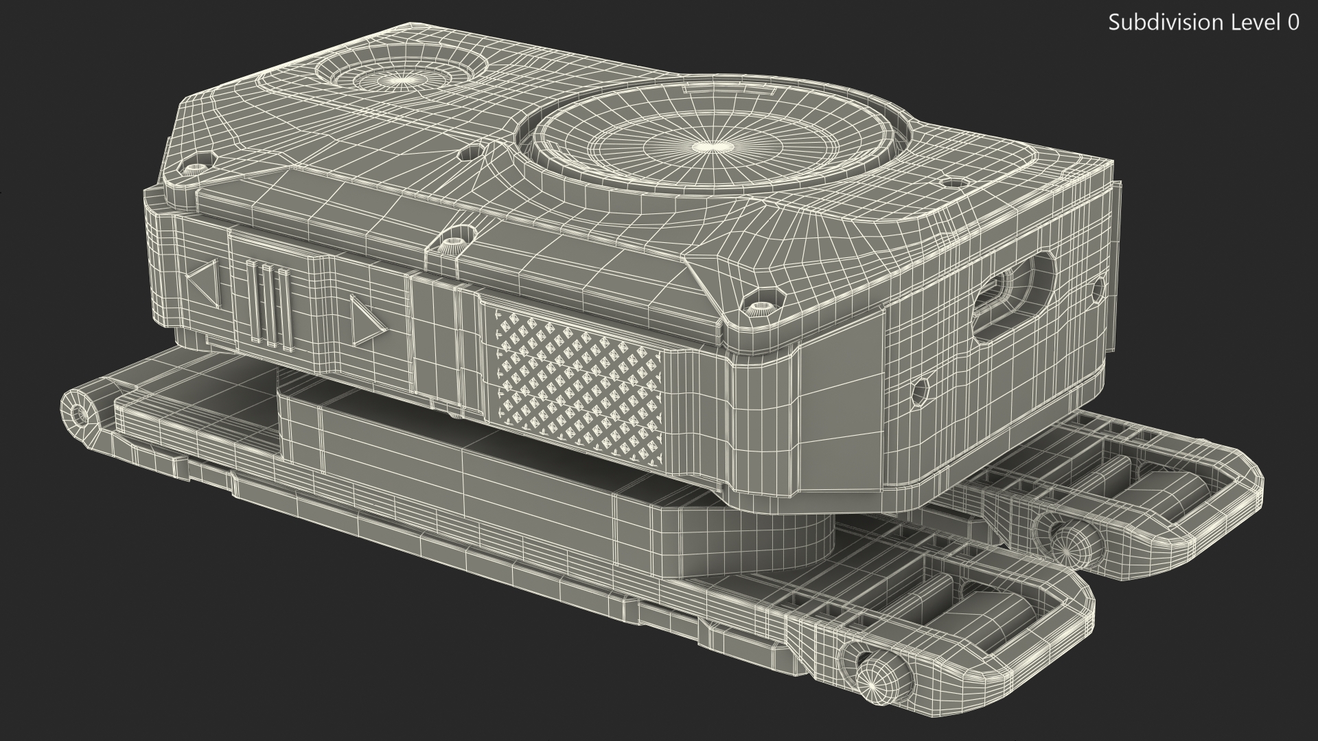 3D model Axon Body 3 Police Body Camera on Molle Mount
