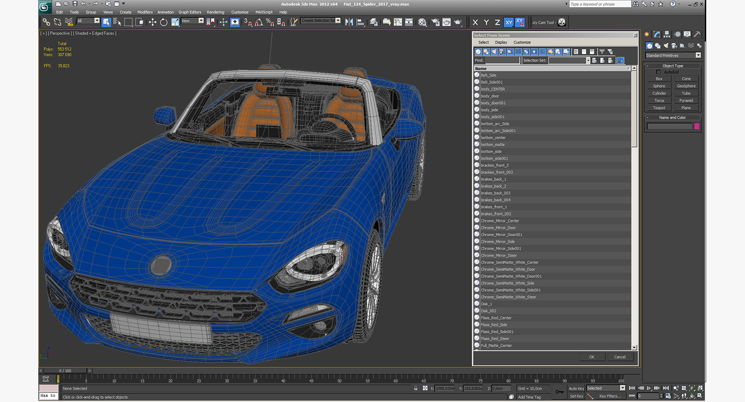 3D model Fiat 124 Spider 2017