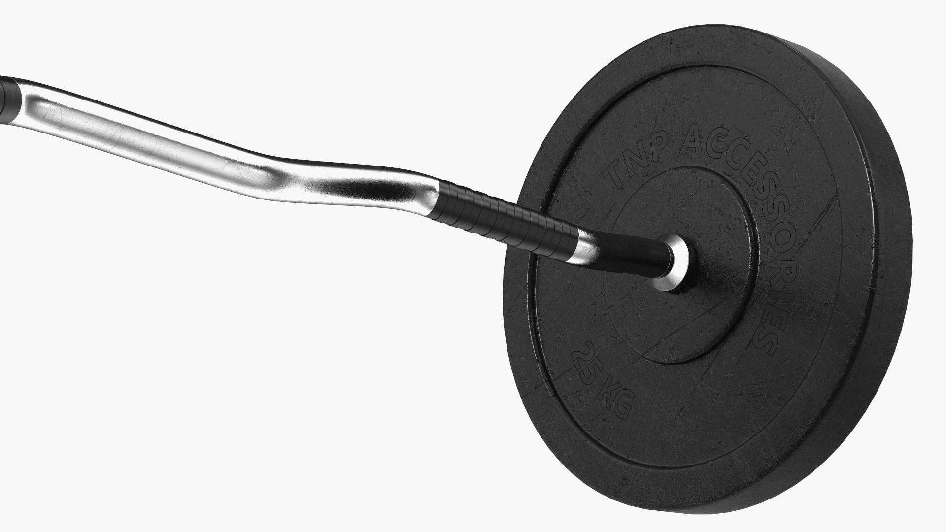 Curved Barbell 3D model
