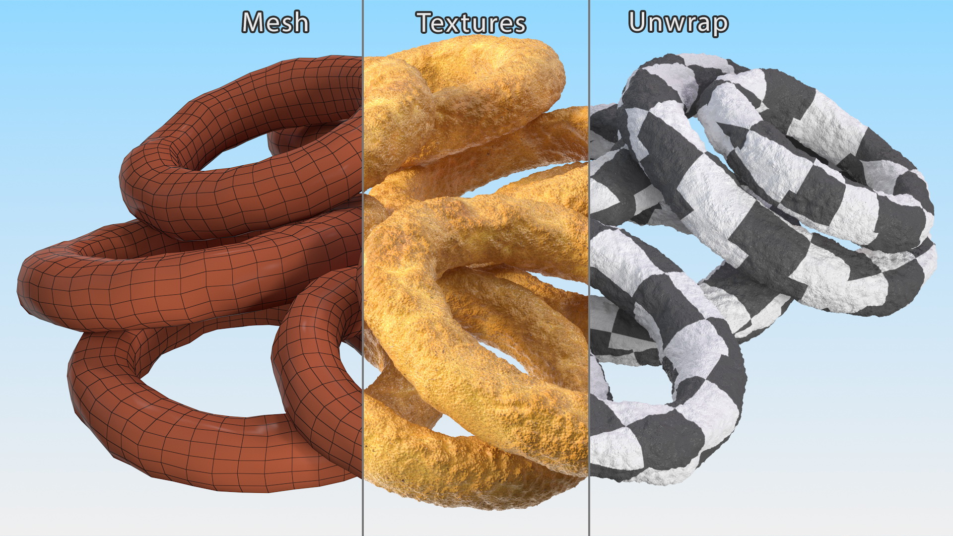 3D Onion Ring Chips