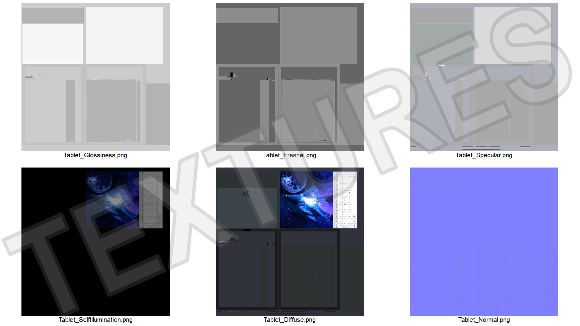 ASUS Zenbook 17 Keyboard on Screen 3D model