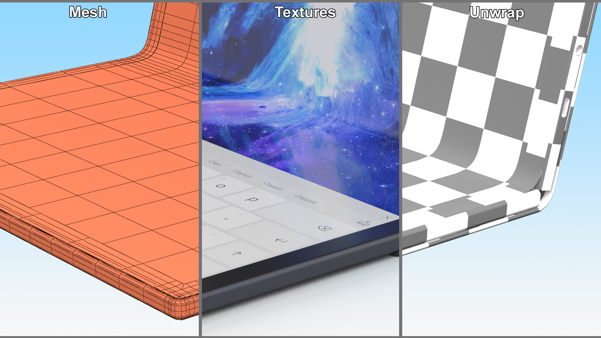 ASUS Zenbook 17 Keyboard on Screen 3D model