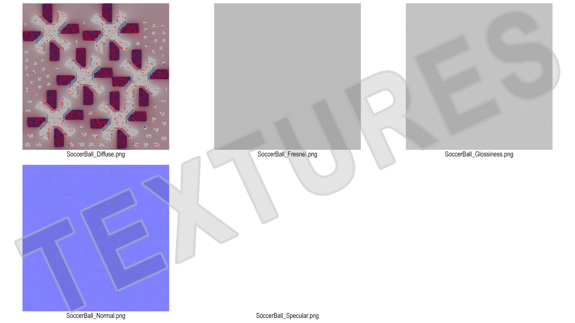 3D Digital Pixel Pattern Soccer Ball model