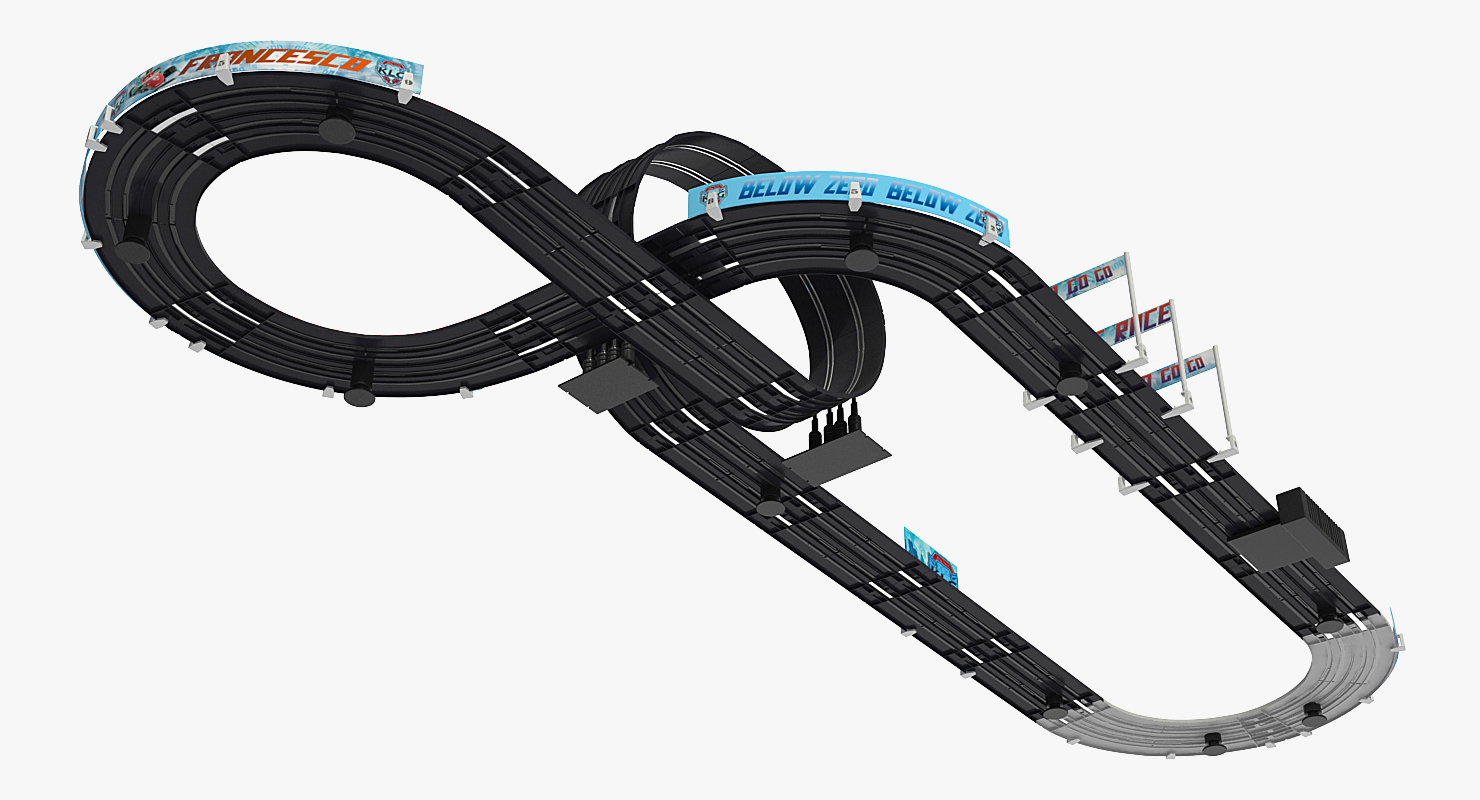 3D model Toy Racing Car Track