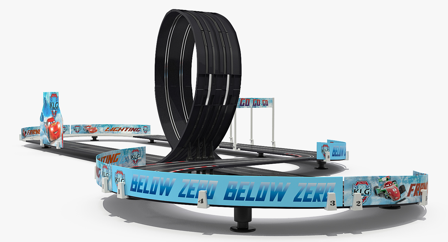 3D model Toy Racing Car Track