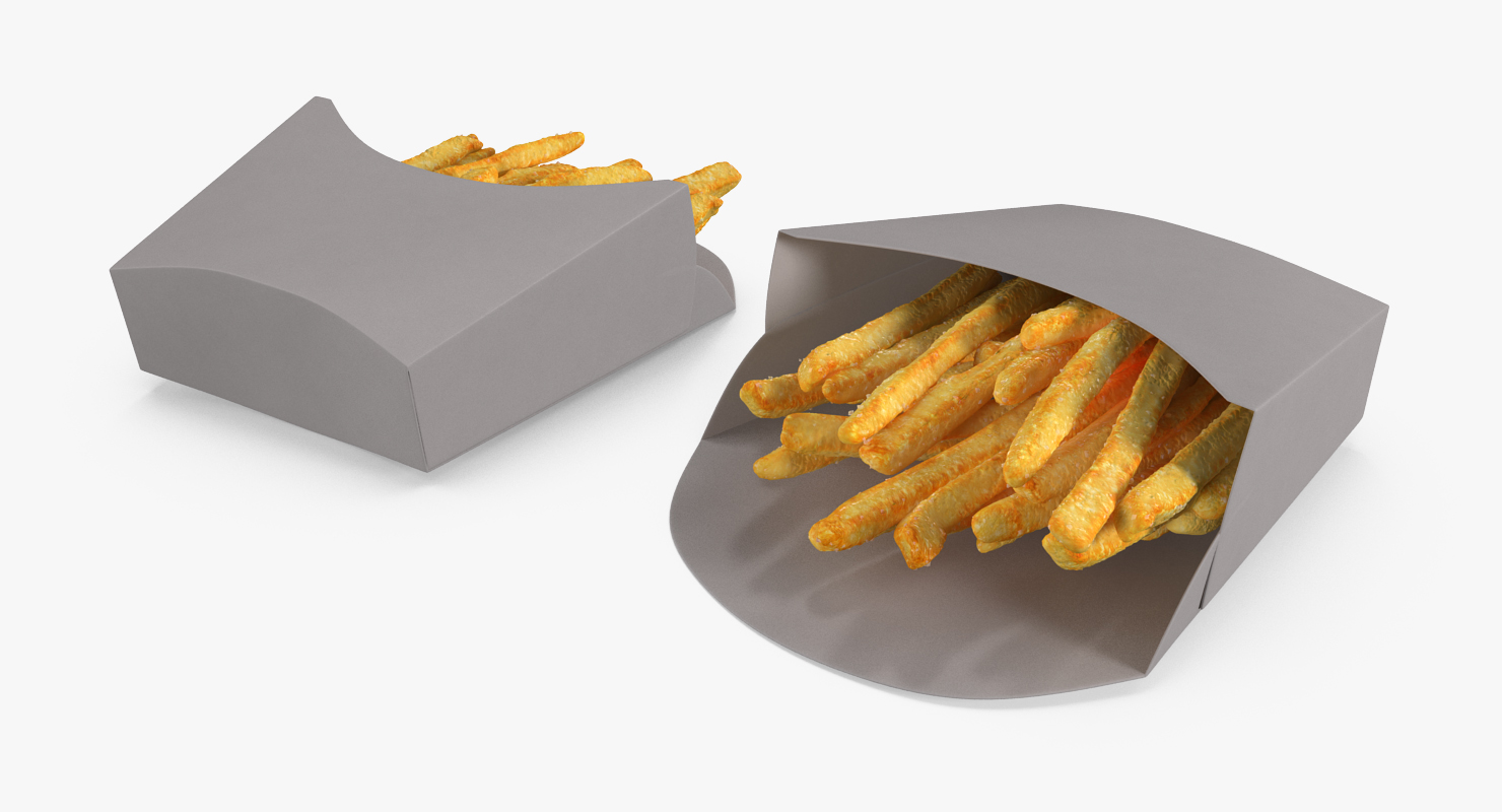 French Fry Box Generic 3D