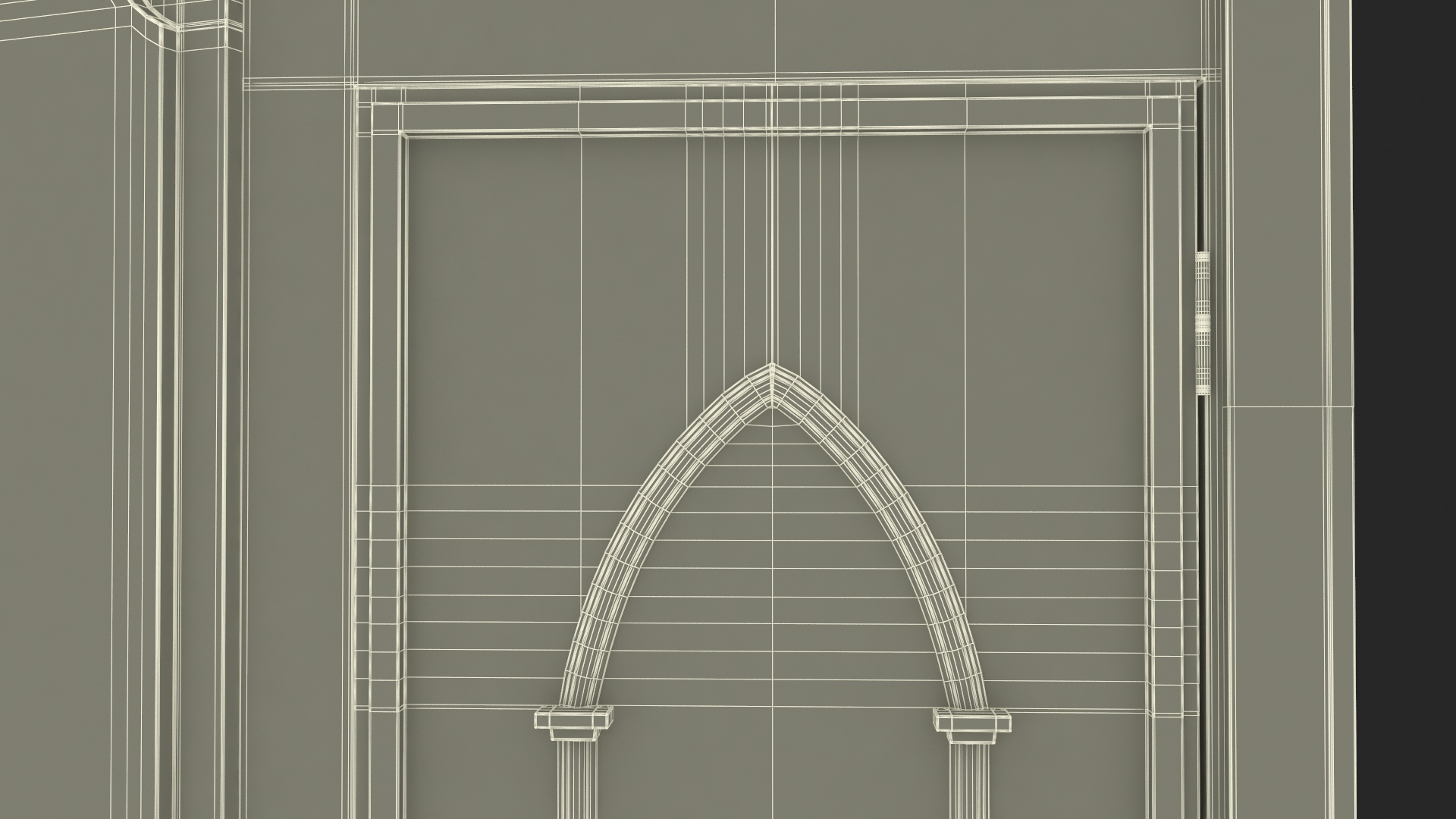 3D model Wooden Confessional Booth