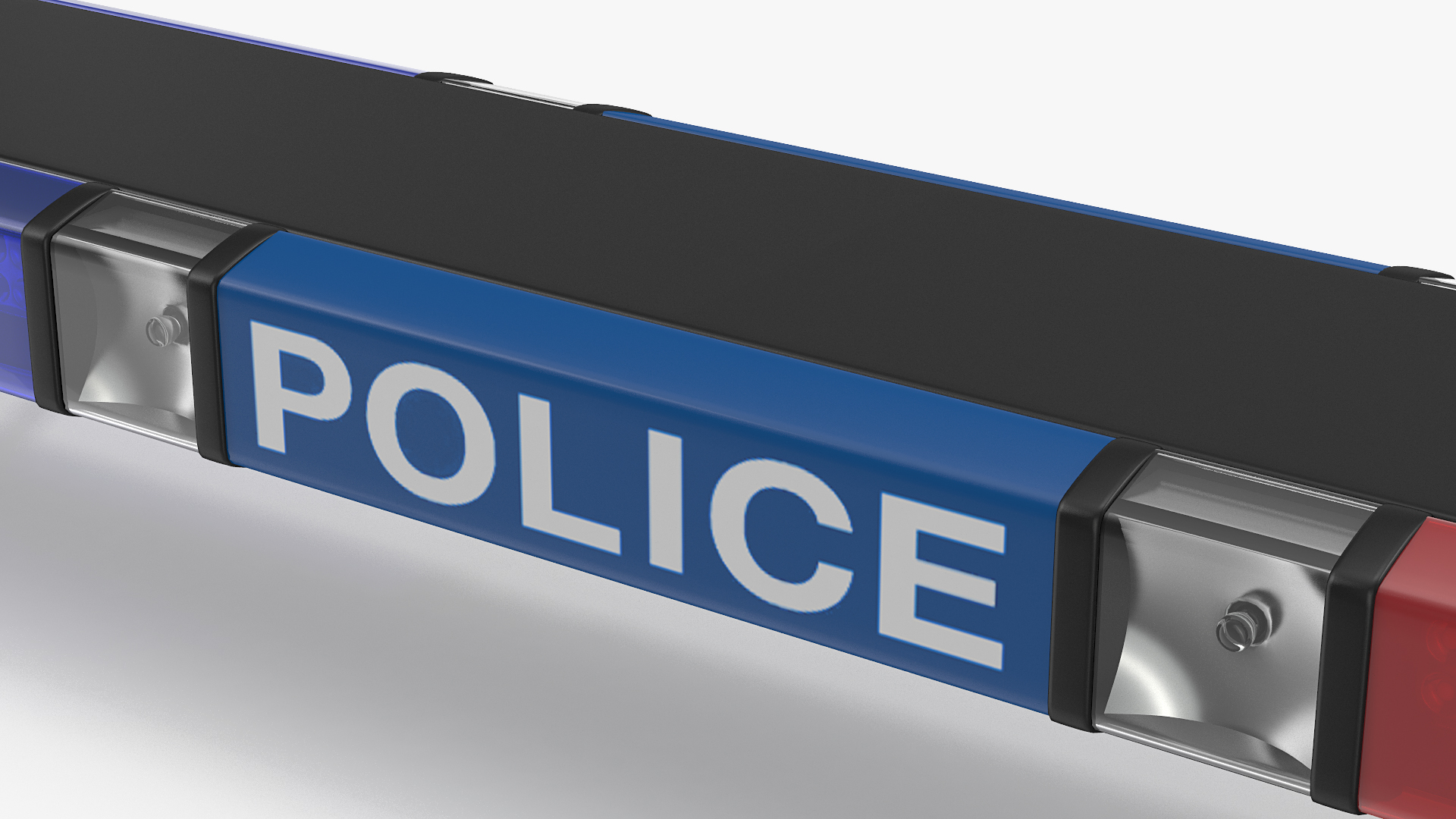 3D model Police Vehicle Light Bars
