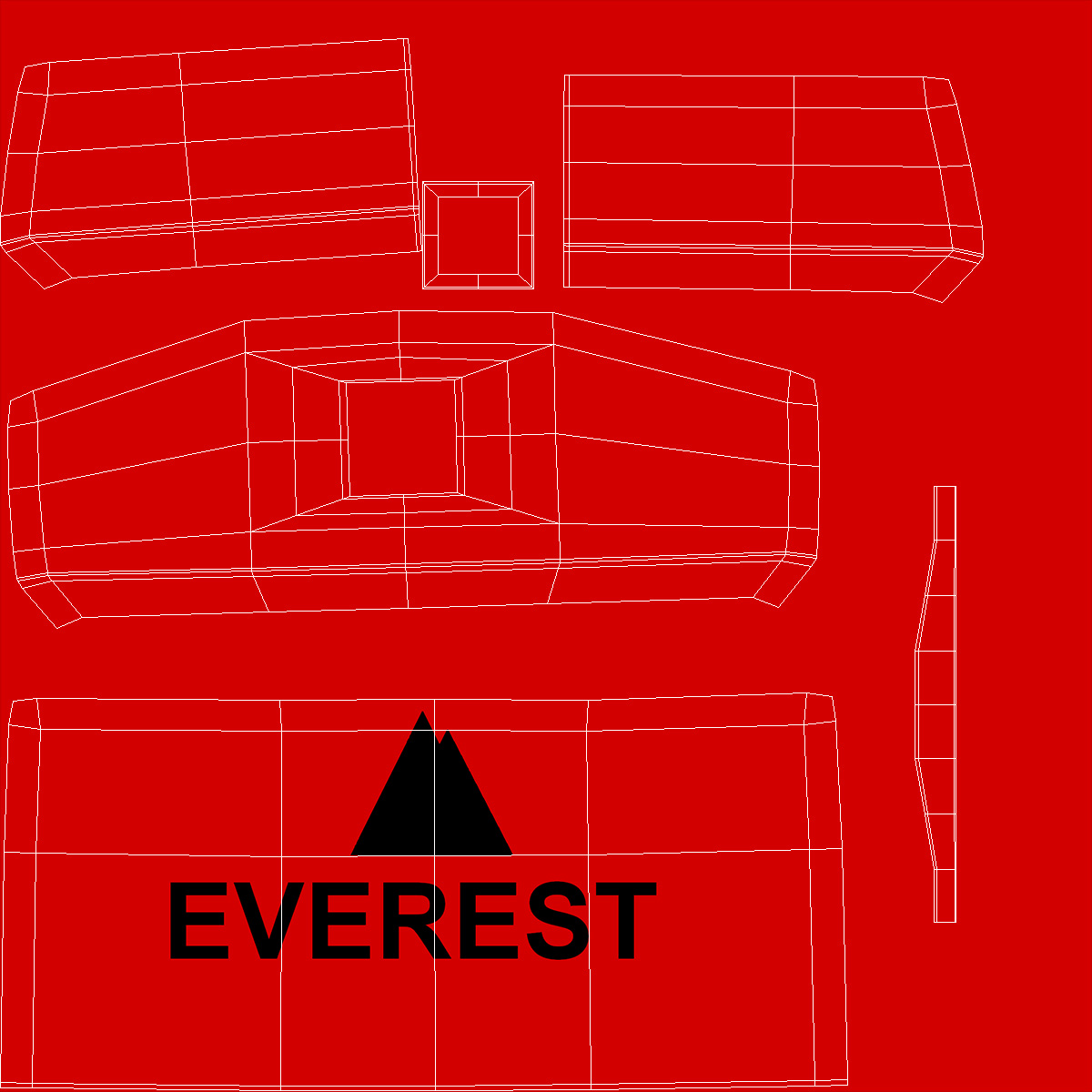 Powered Stacker Everest Red with Stack of Boxes 3D
