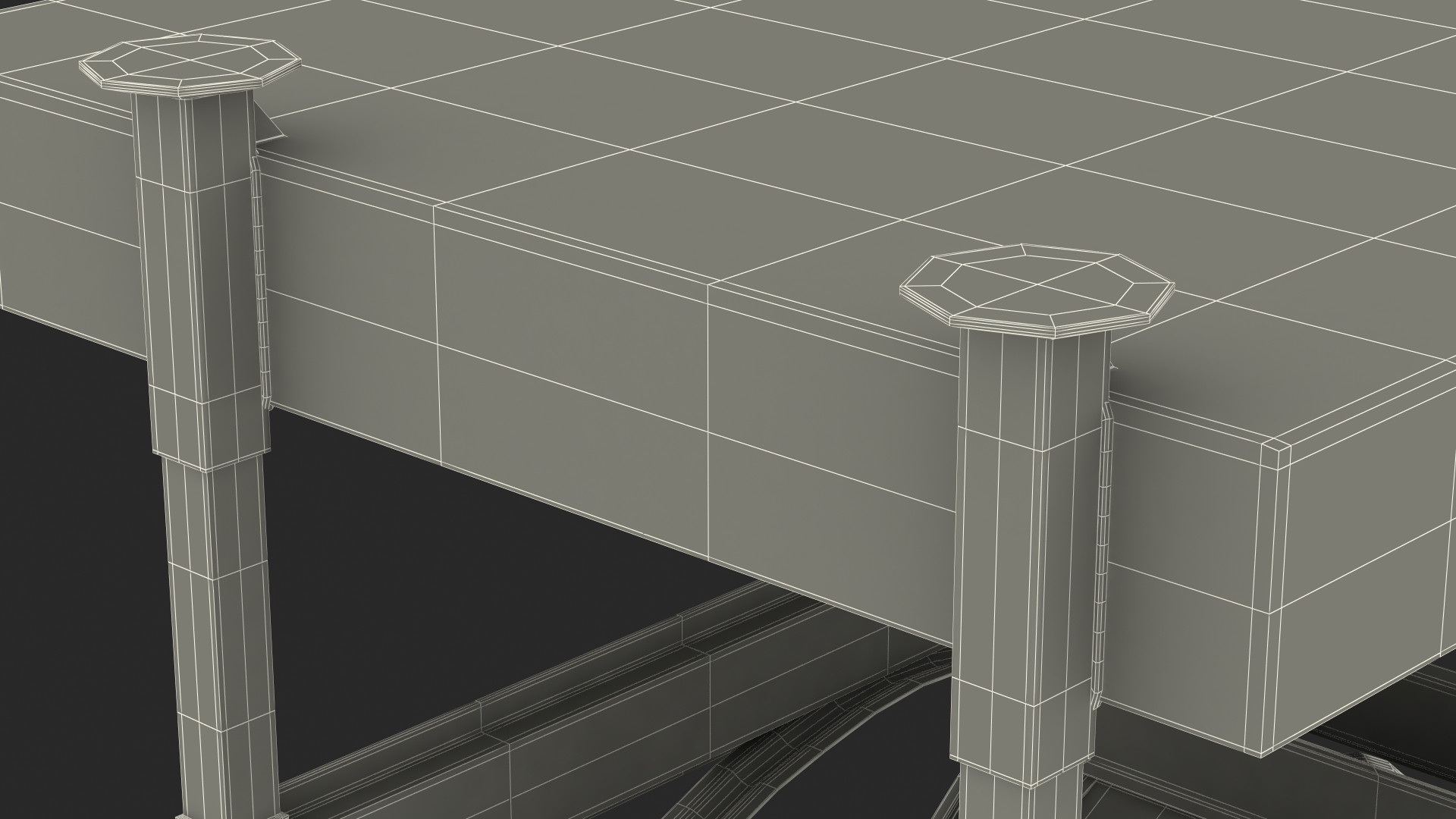 Horizontal Retention Basin with Ethanol Barrels 3D