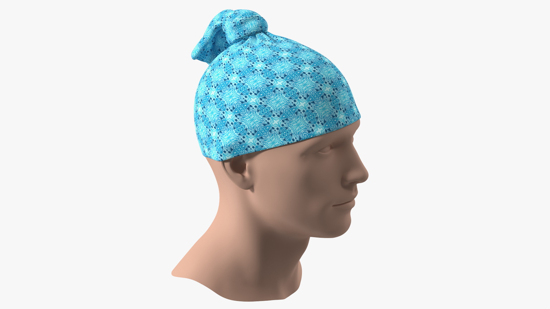 Multifunctional Neck Gaiter weared on Head 3D
