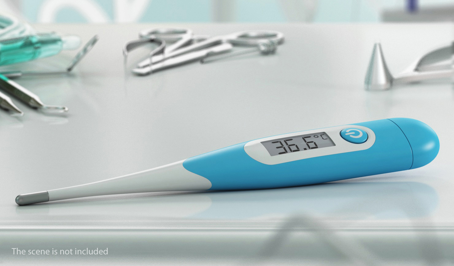 Digital Medical Thermometer 3D