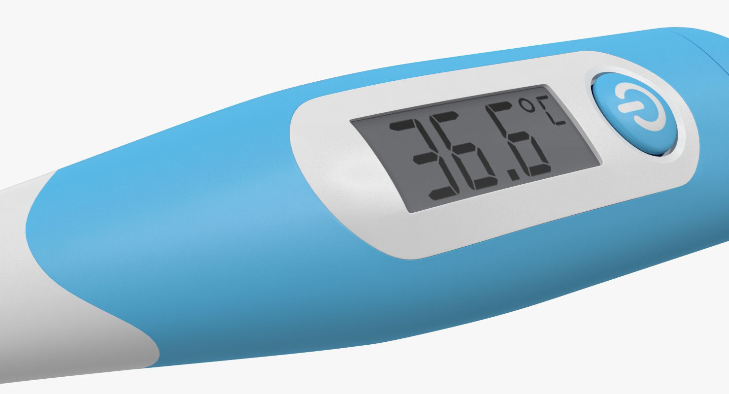 Digital Medical Thermometer 3D