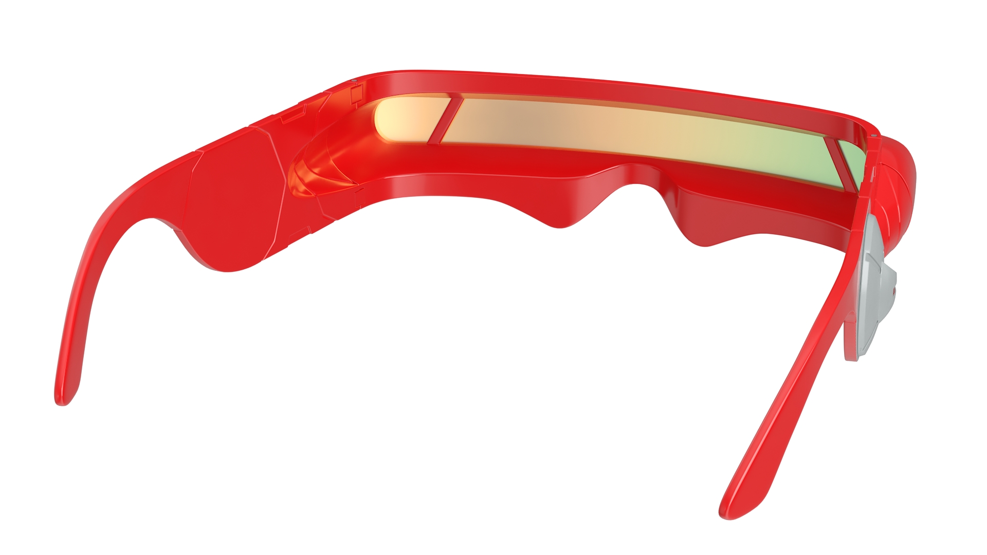 3D model Futuristic Mono Lens Sunglasses Red