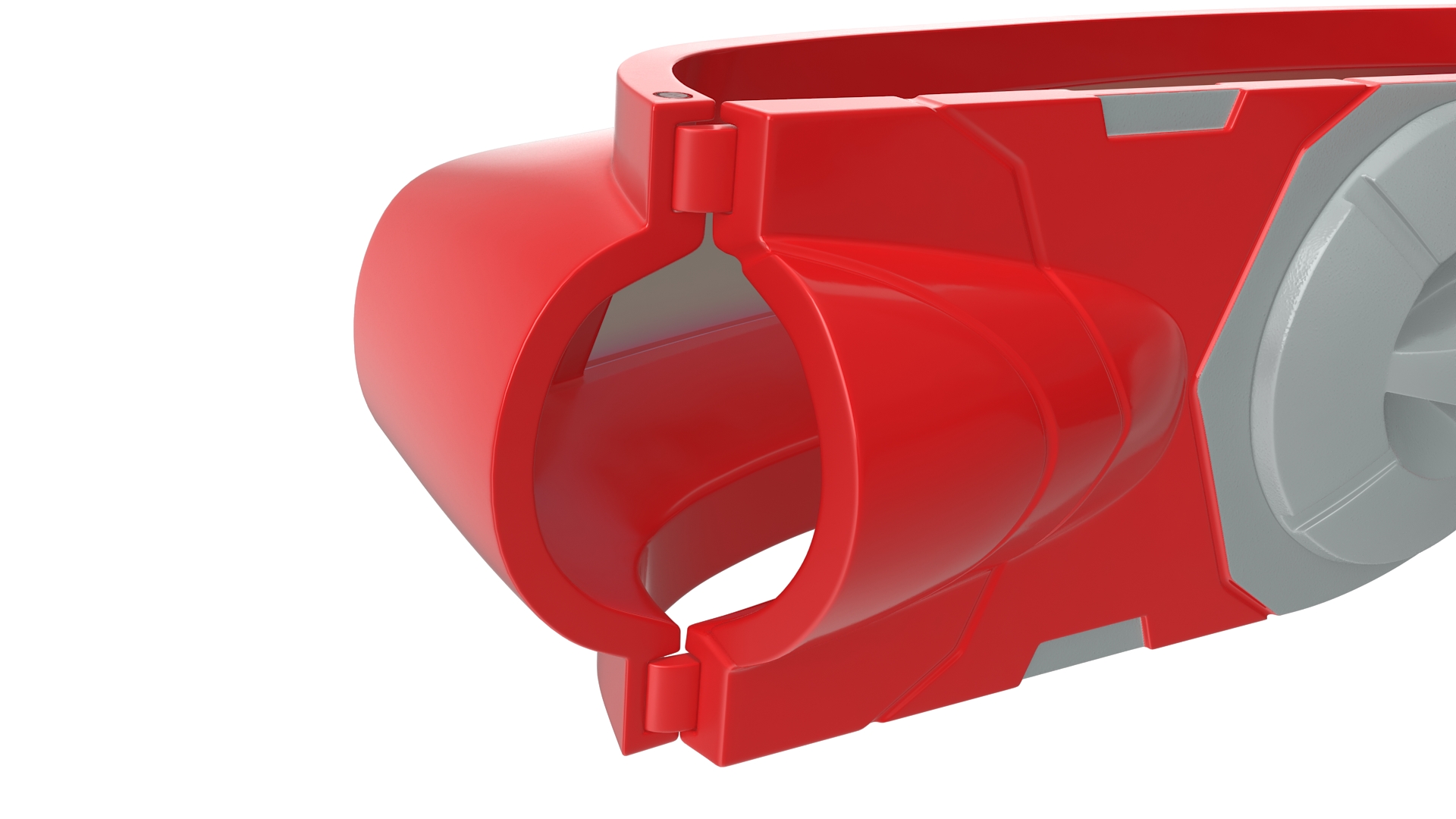 3D model Futuristic Mono Lens Sunglasses Red