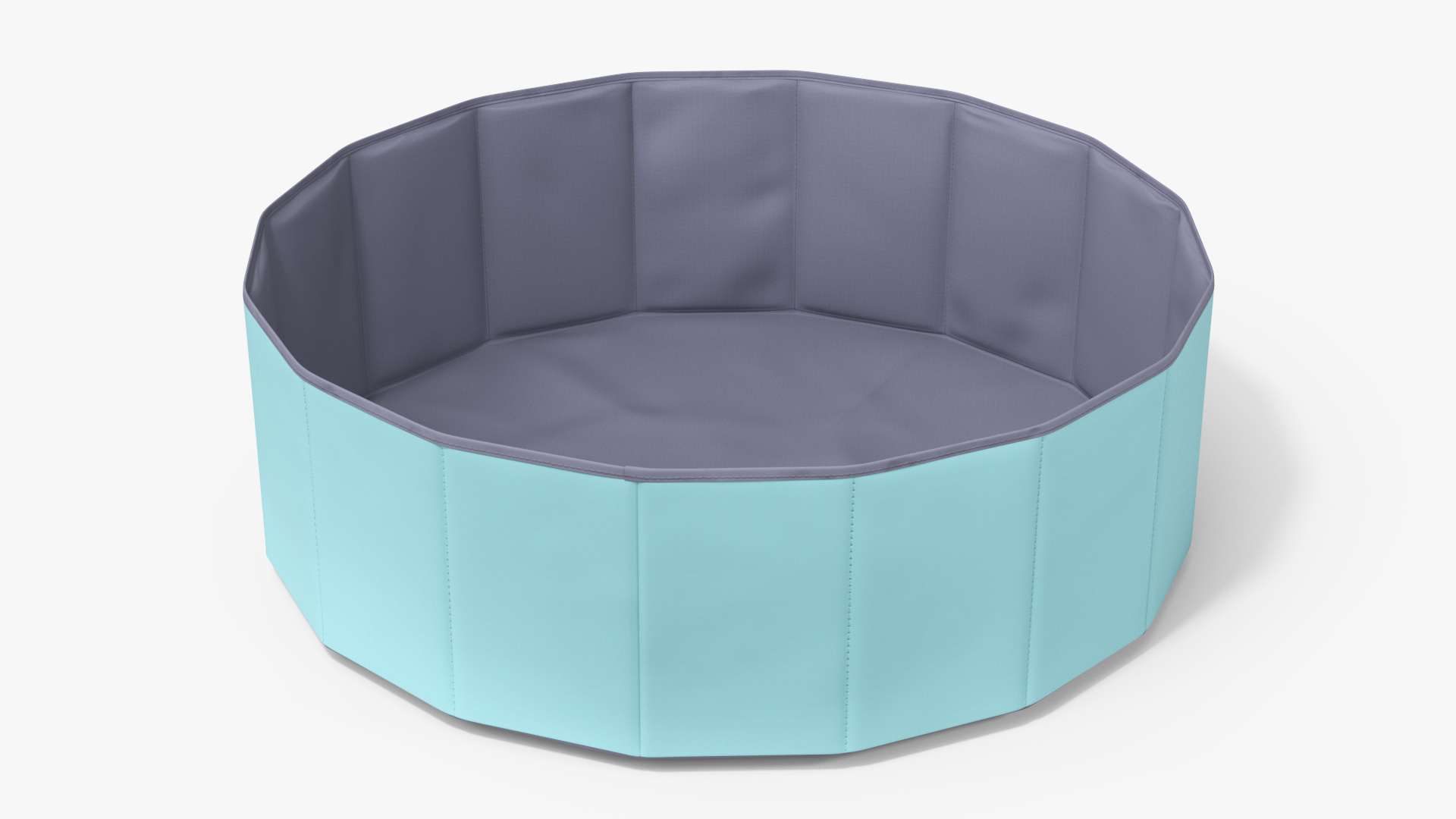 3D Baby Boy in a Folding Dry Pool with Balls