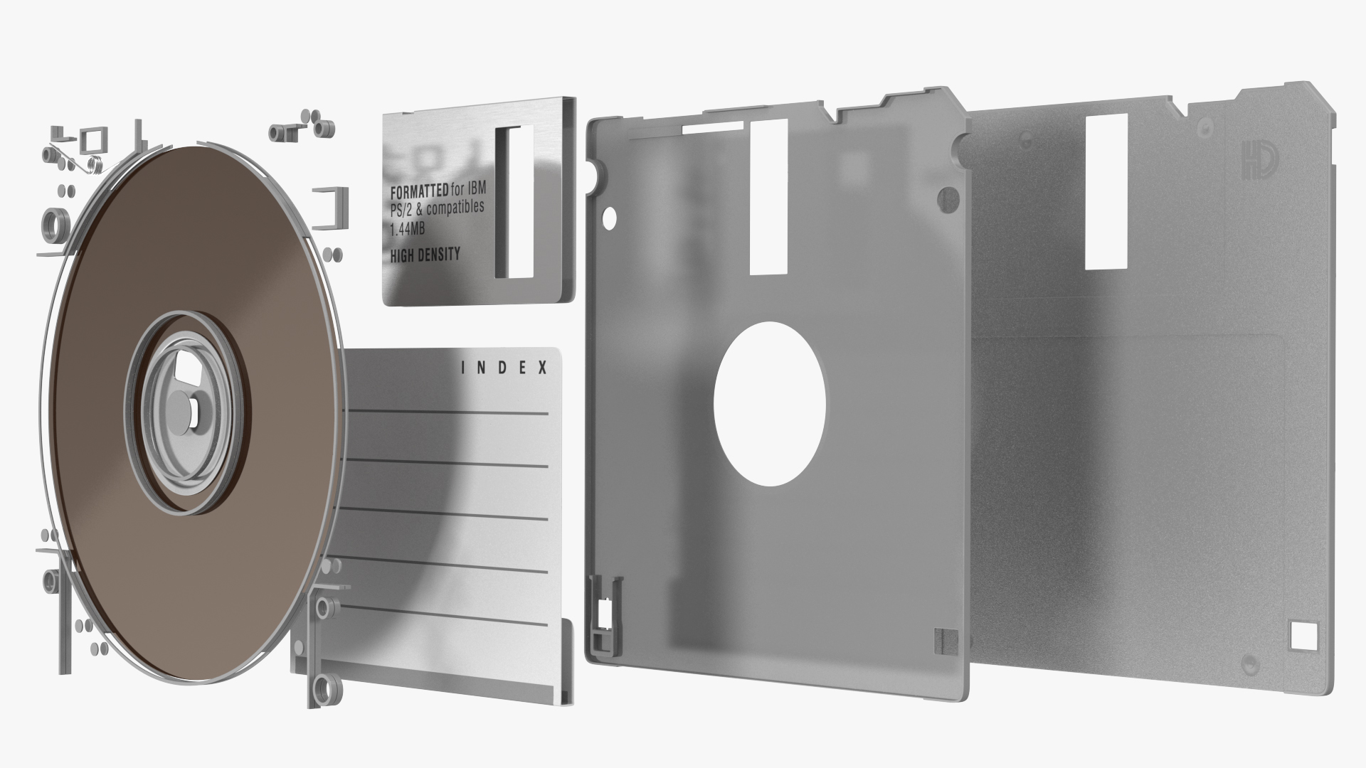 High Density Floppy Disk 3D model