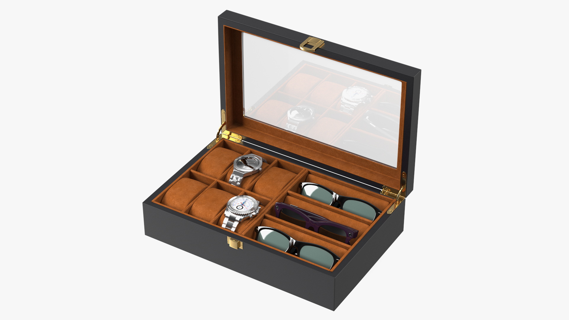 Organizer with Watches and Glasses 3D model