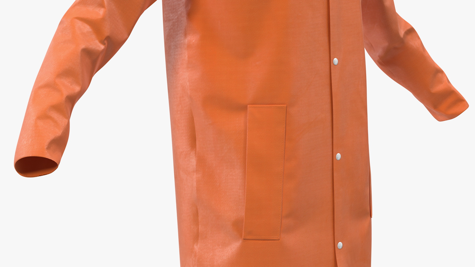 3D Polyester Raincoat model