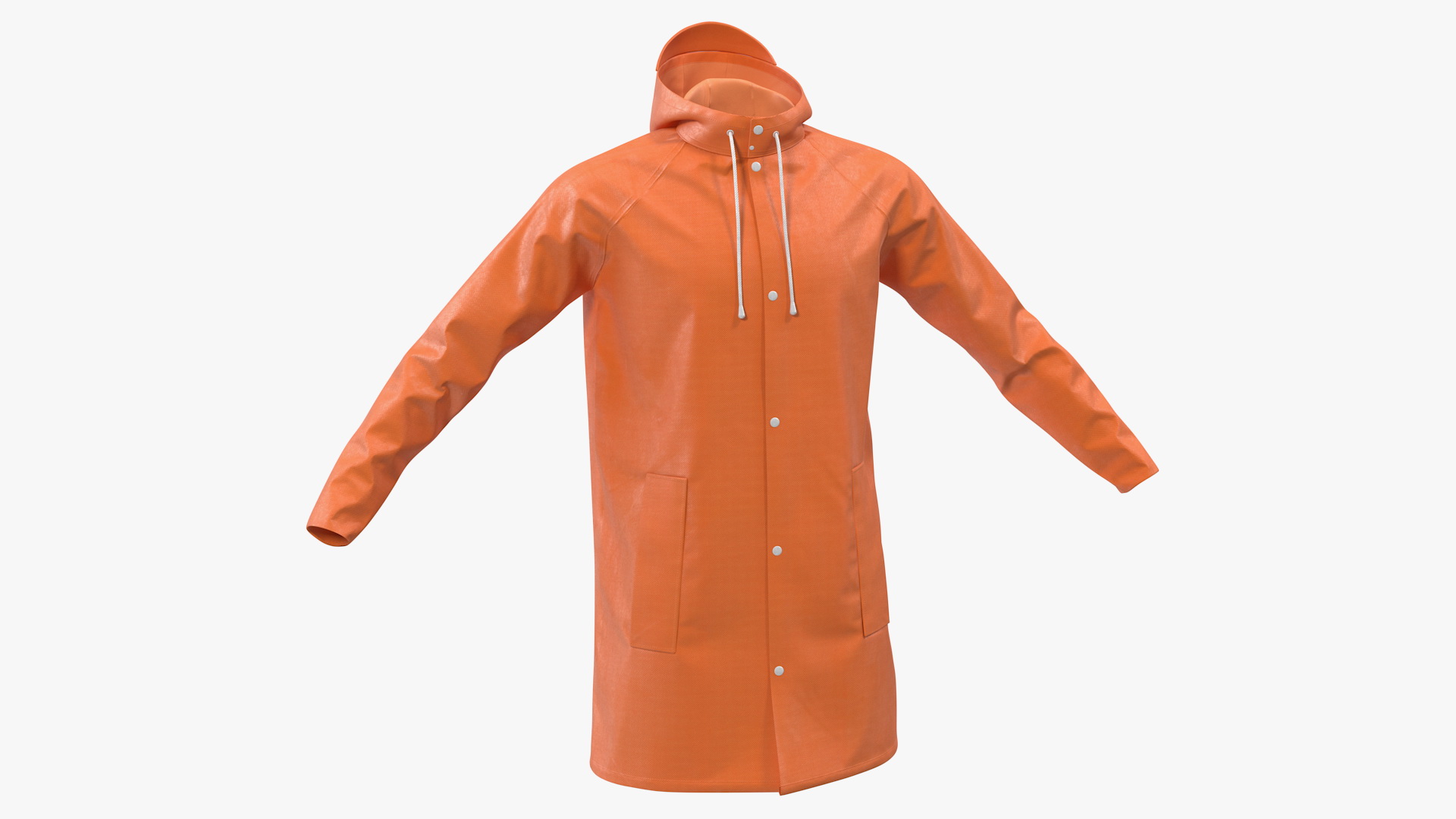 3D Polyester Raincoat model