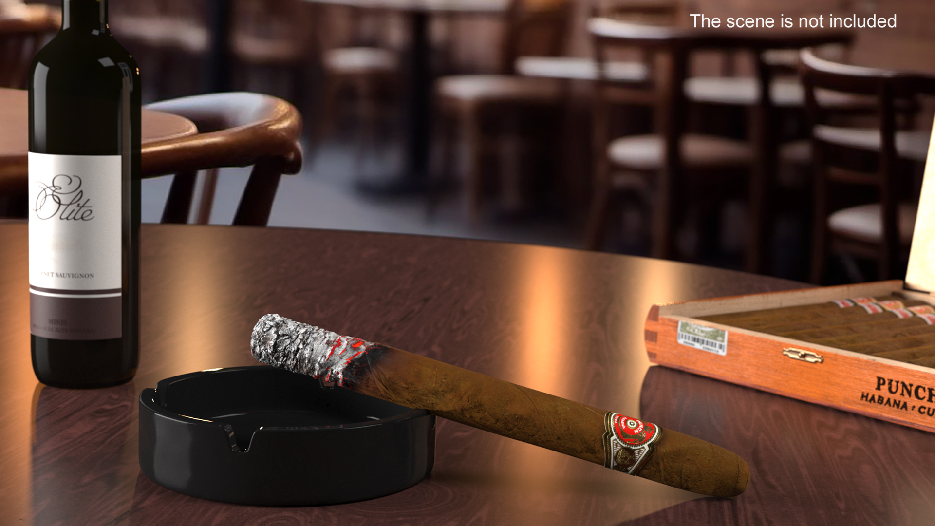 3D Cigar Punch Double Corona Smoking model