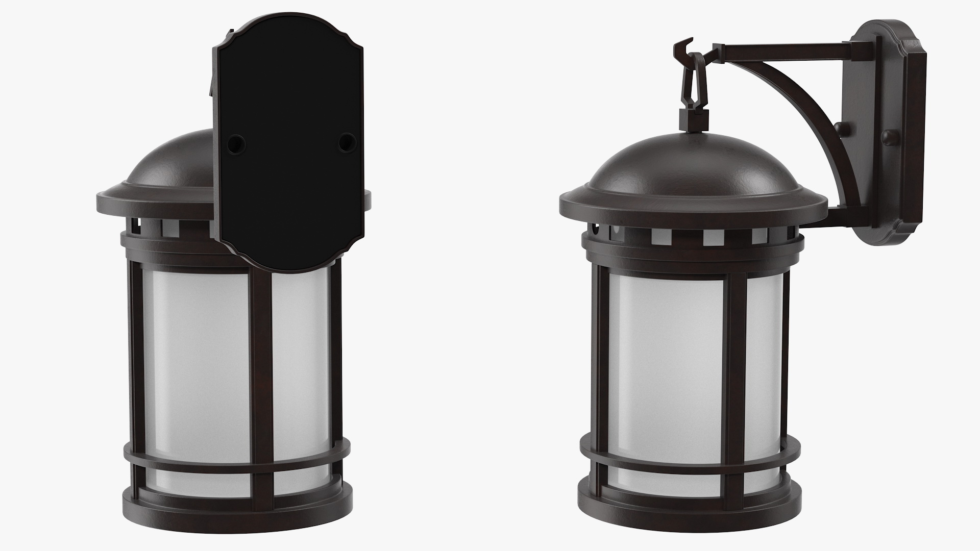 3D Vintage Decorative Street Wall Lantern model