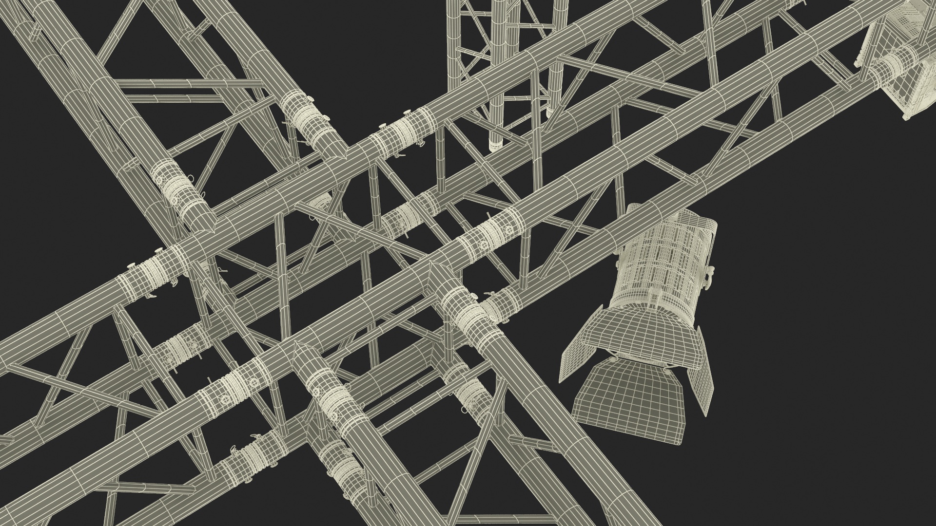 3D Studio Truss Modular Light System model