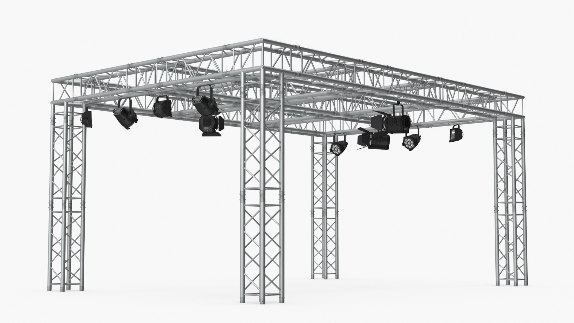 3D Studio Truss Modular Light System model